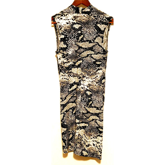 Abria Sleeveless Dress Reptile Print Stretch EXC - Picture 2 of 5